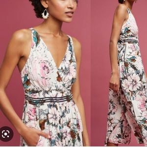 ANTHRO Plenty By TRACY Reese Floral Jumpsuit
